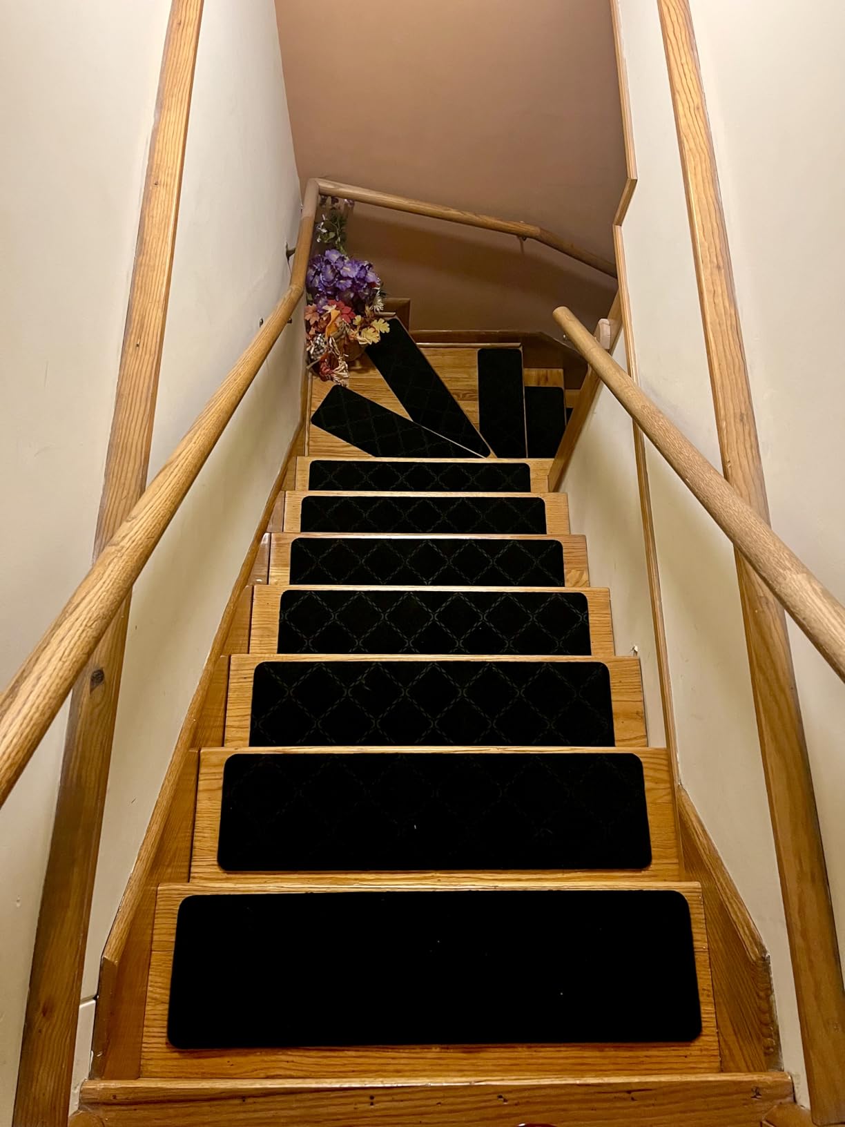 Stair Treads for Wooden Steps 15pcs - 8x30in Carpet Stairs Runner Indoor Non-Slip Stair Mats for Kids Elders and Pets | Indoor Stair Mats for Kids Elders and Pets customer photo 2
