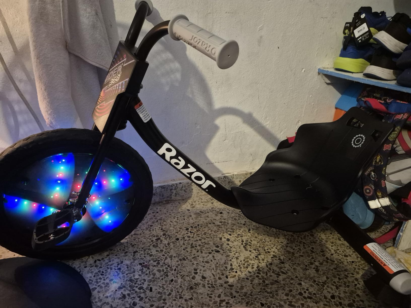 RipRider Lightshow 360 Drift Trike | Pedal Drifting Tricycle (Black) | Pulsing Multi-Colored LEDs; 360 Spins | Iconic Wheeled Ride-On For Kids Age 6+ customer photo 1