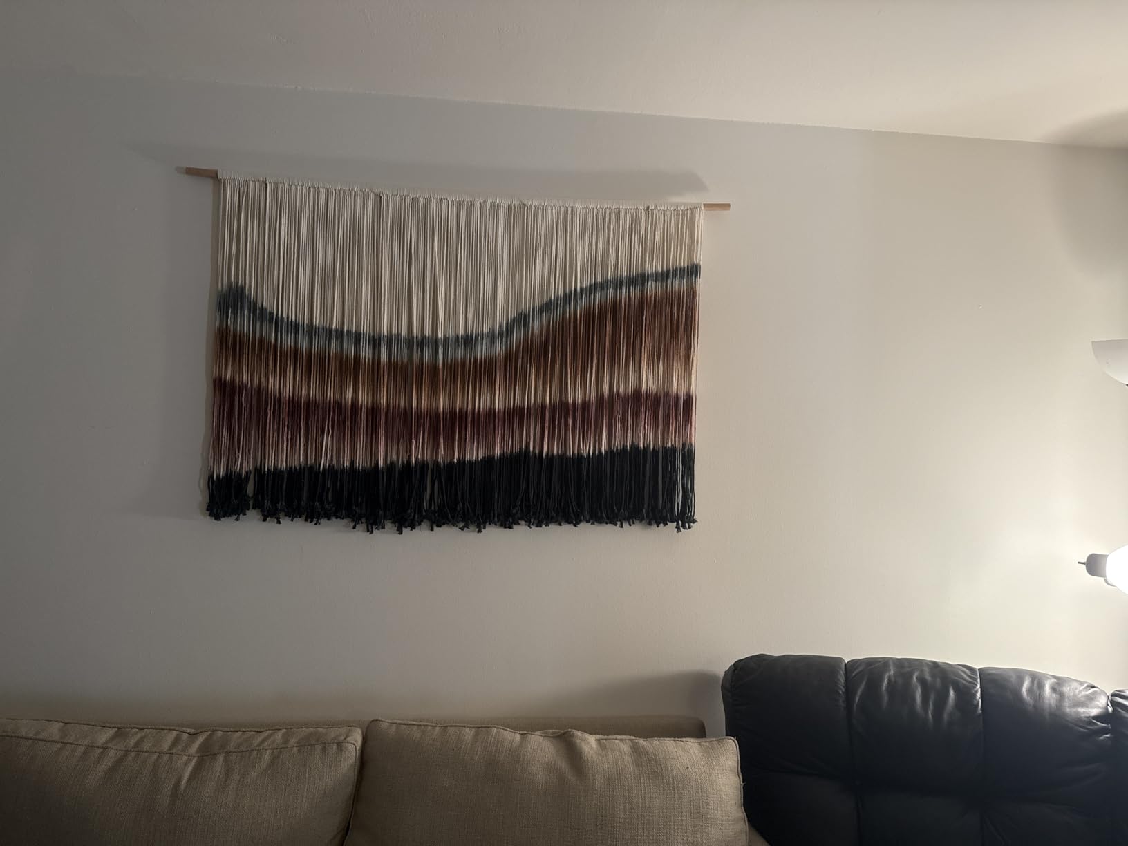 Macrame Wall Hanging Boho Wall Decor Large-Scale Tie-Dye Tapestry 57