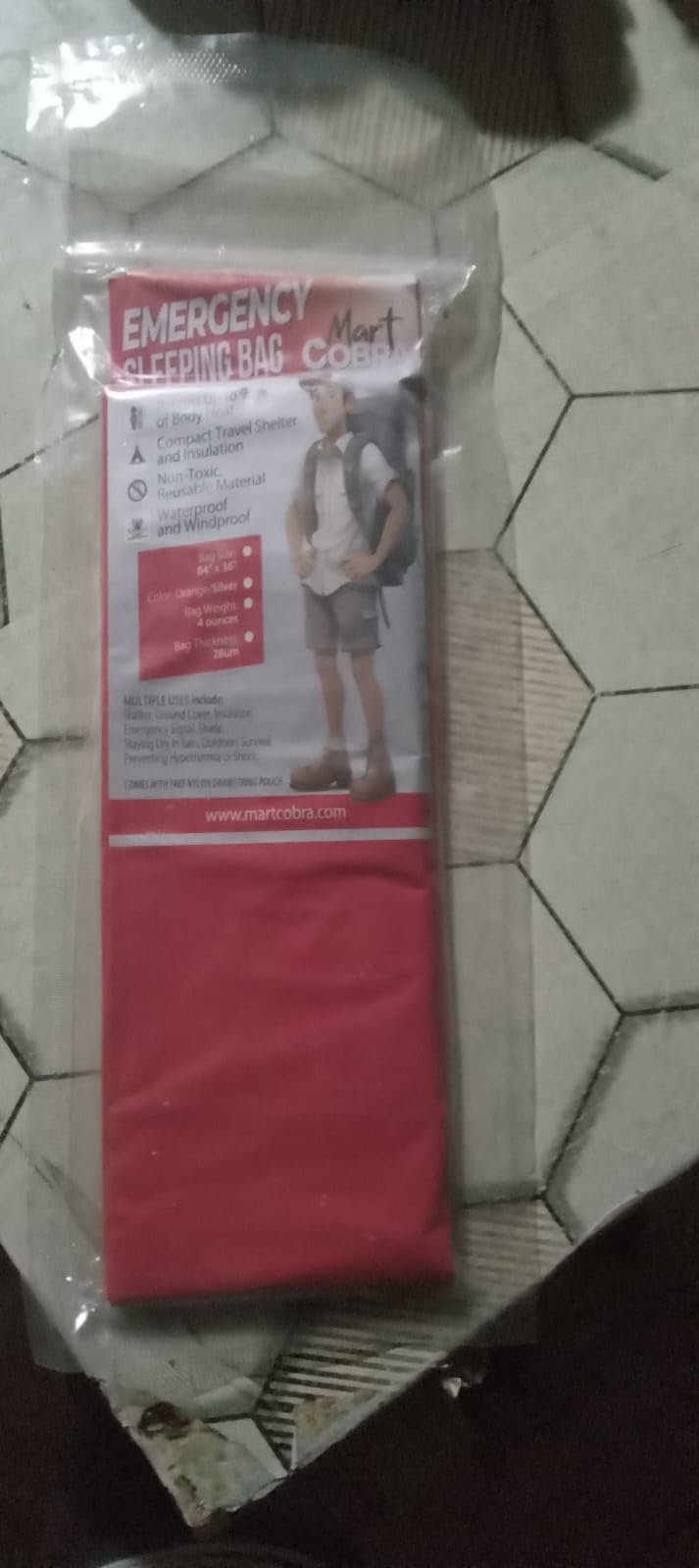 Emergency Sleeping Bag Mylar Bivy Sack Thermal Heat Survival Gear &Supplies customer photo 1