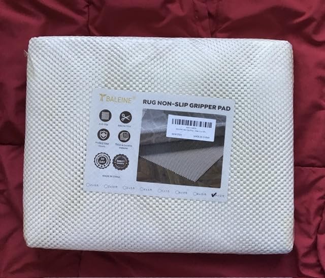 BALEINE Non Slip Rug Pad Rug Gripper for Hardwood Floors, Extra Thick Non Slip Mat Under Carpet (9'x12') customer photo 2