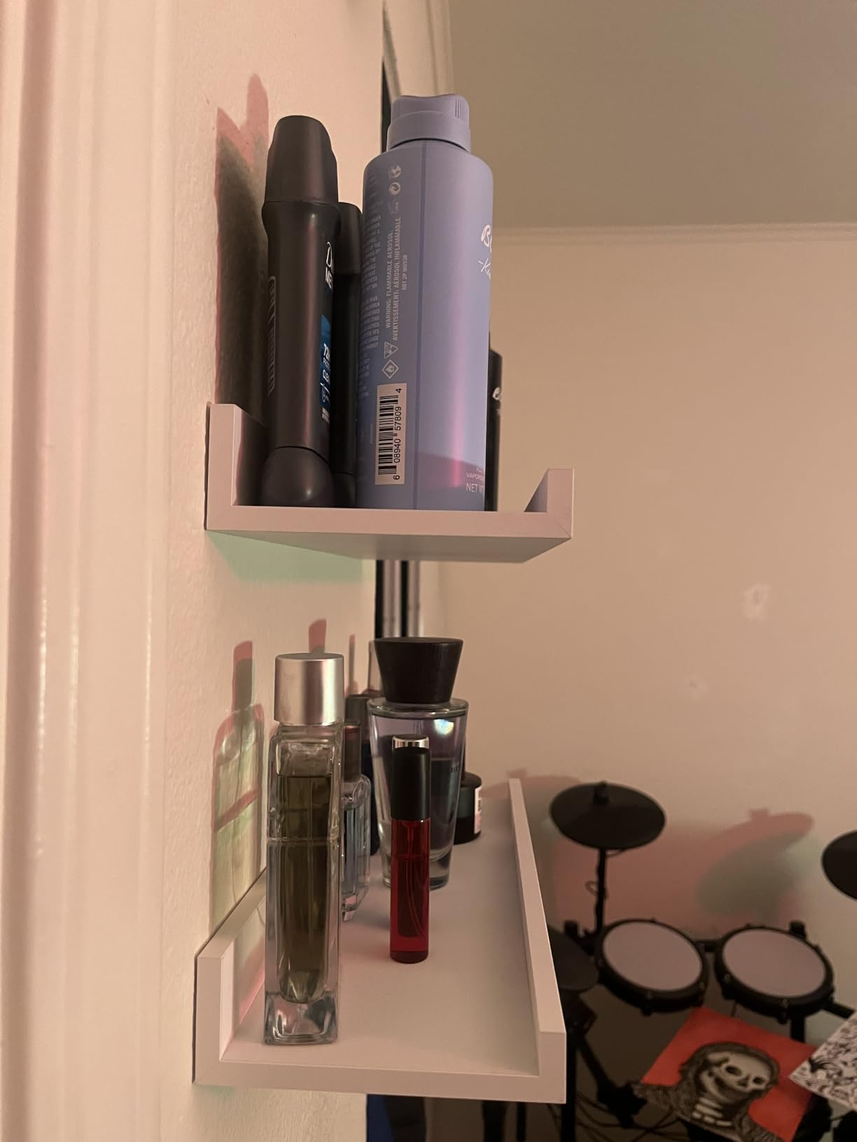 Boswillon Floating Shelves Set of 2, Long Wall Shelf with Lip, 36in, Black customer photo 2
