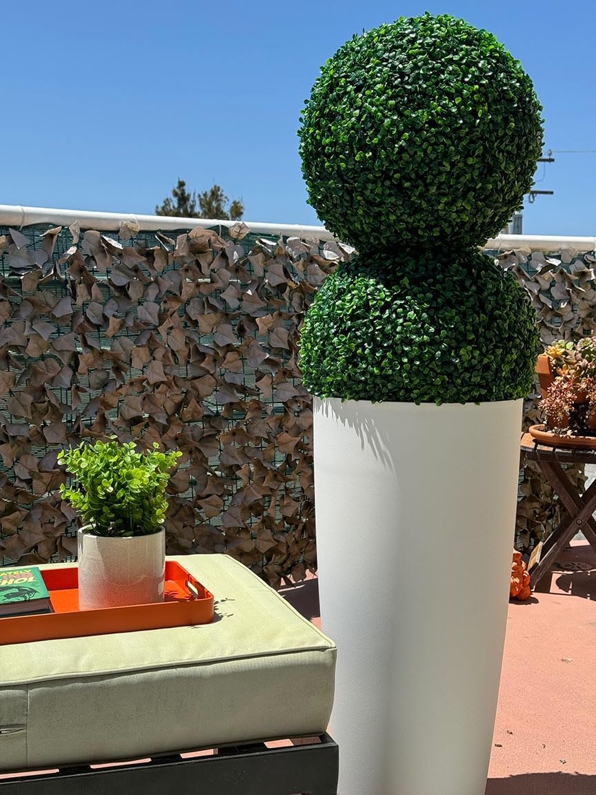 Veradek Mason Series Vega Planter - Tall Round Outdoor Planter with Shelf customer photo 1