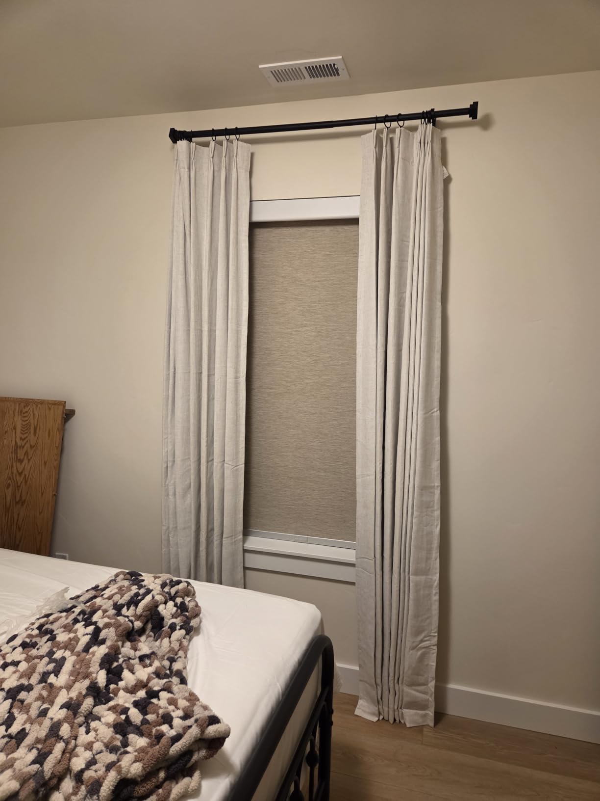 Persilux Free-Stop Cordless Light Filtering Roller Window Shades for Home (Khaki 70