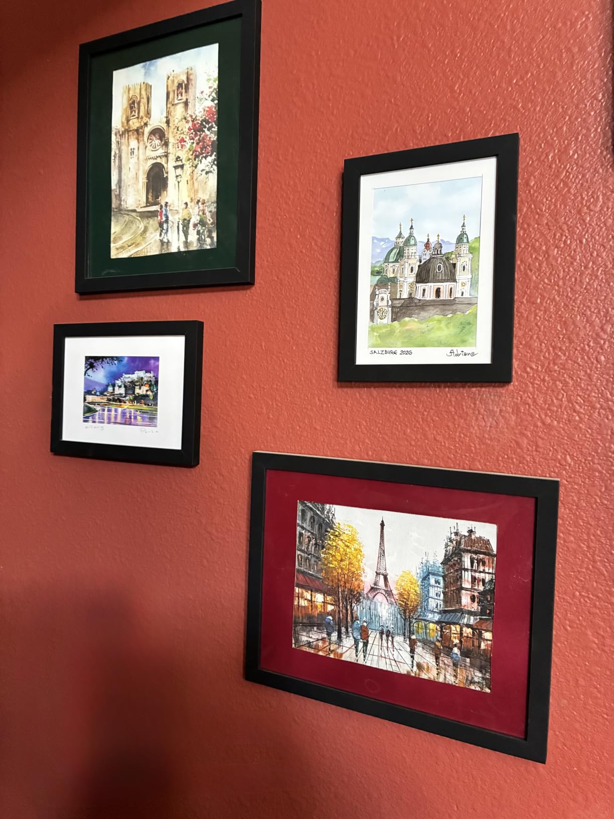 upsimples Picture Frames Set of 10, Including 8x10, 5x7, 4x6 Black Frame customer photo 1