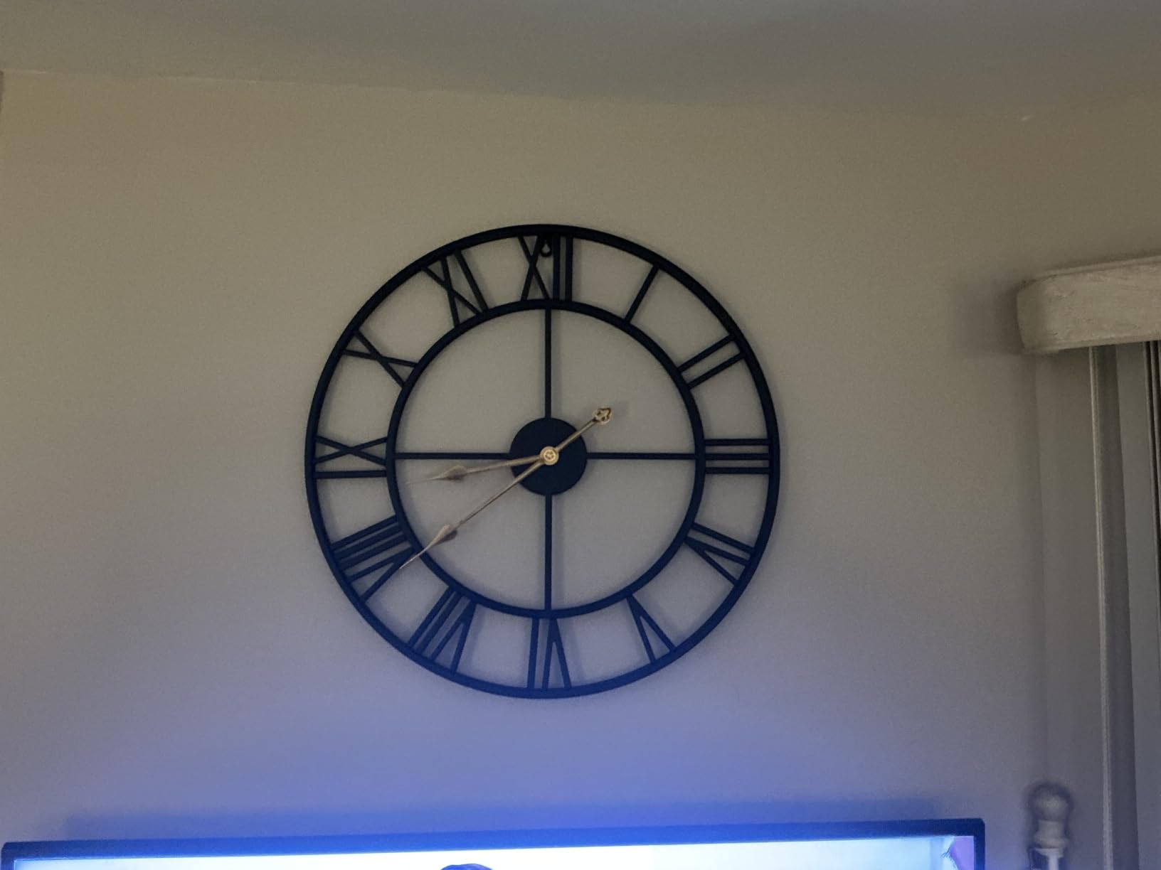 Pytha Sight 24 Inch Roman Numerals Large Wall Clocks for Living Room Decor customer photo 2