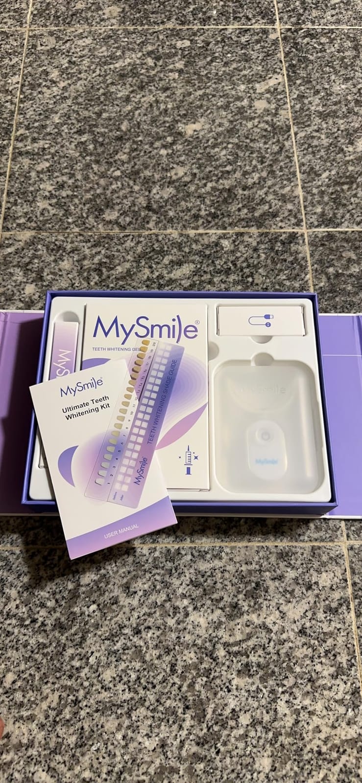 MySmile Teeth Whitening Kit for Sensitive Teeth, 30+ Treatments Whitener | 4*3ml 35% Carbamide Peroxide Whitening Gel + 4ml Remineralization Pen & 28LED Whitening Tray Light, Remove Years of Stains customer photo 1