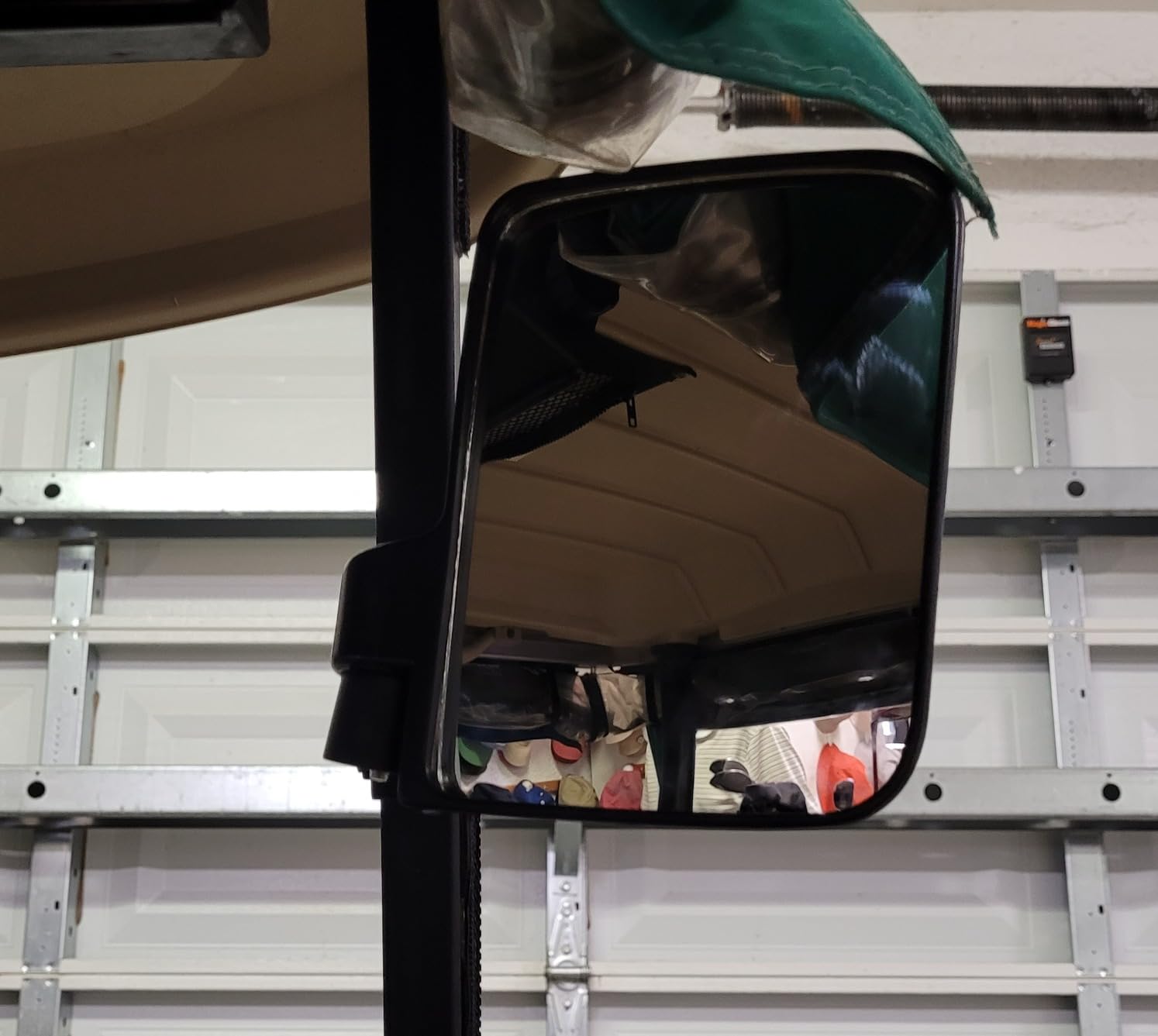 KEMIMOTO No Drilling Golf Cart Side Mirrors, Universal Rear View Mirror | for 0.75