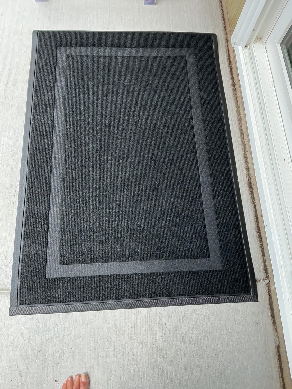 OLANLY Front Door Mat Outside 47x32, All-Season Heavy-Duty Rubber Doormat customer photo 1