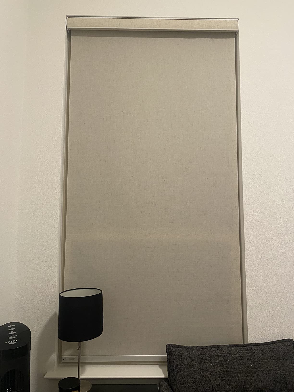 SmartWings Motorized Smart Roller Shades, 5% Openness PVC Free White customer photo 2