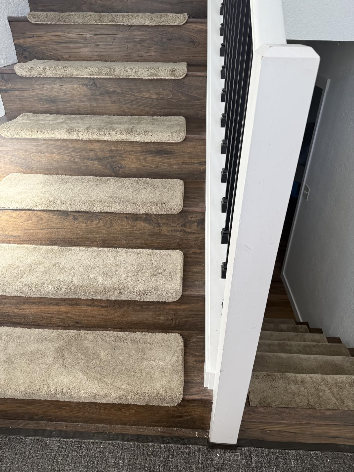 PURE ERA Bullnose Carpet Stair Treads Ultra Plush Beige 14 Pcs customer photo 1