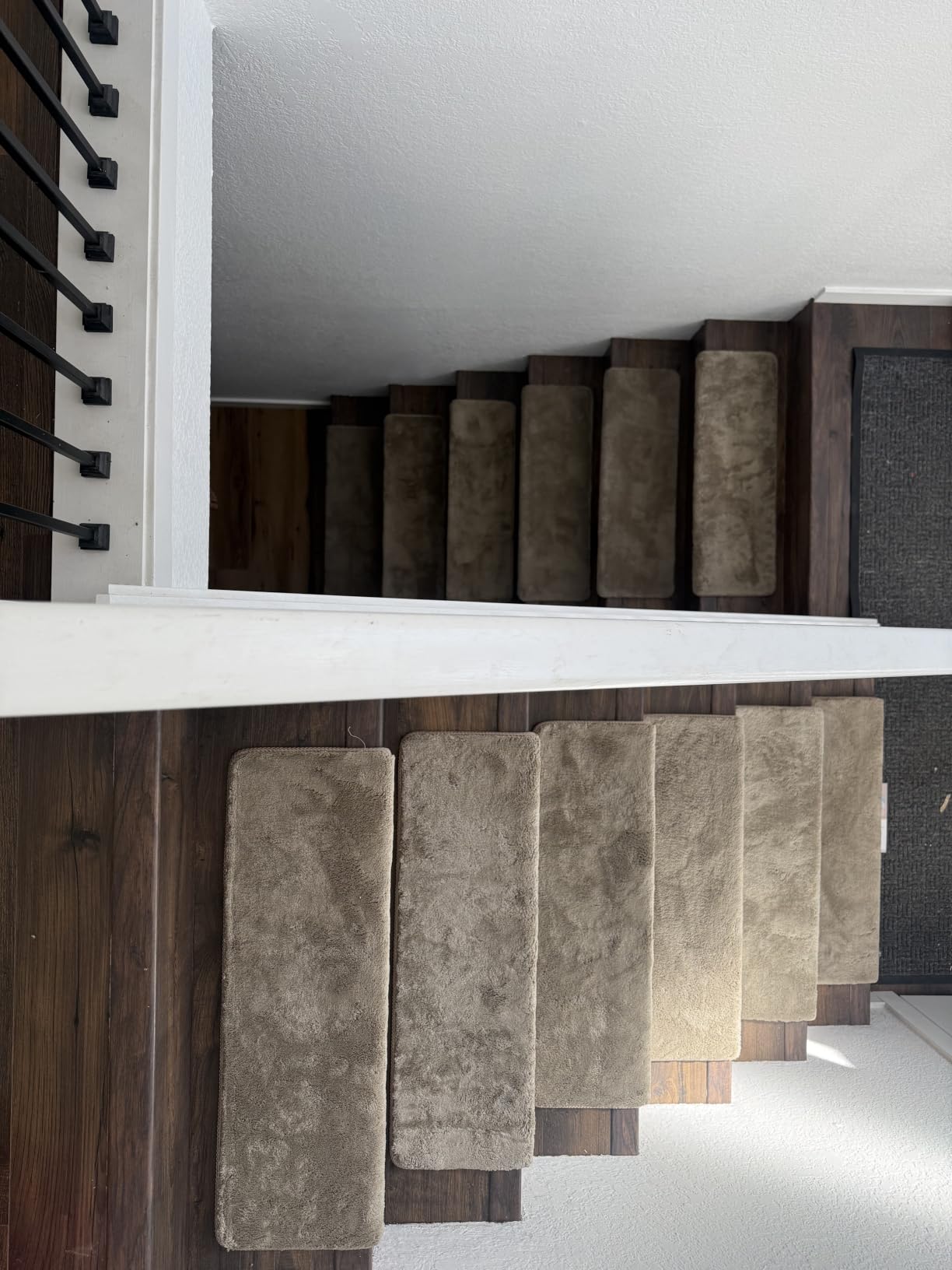 PURE ERA Bullnose Carpet Stair Treads Ultra Plush Beige 14 Pcs customer photo 2
