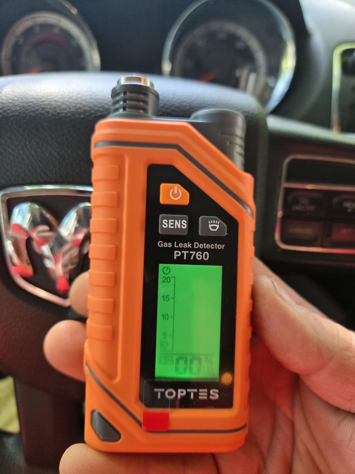 TopTes PT760 Rechargeable Natural Gas Detector, Gas Leak Detector with 12-inch Extendable Probe,%LEL Propane Leak Detection with Built-in Flashlight for Methane, Butane and More for Home, RV customer photo 2