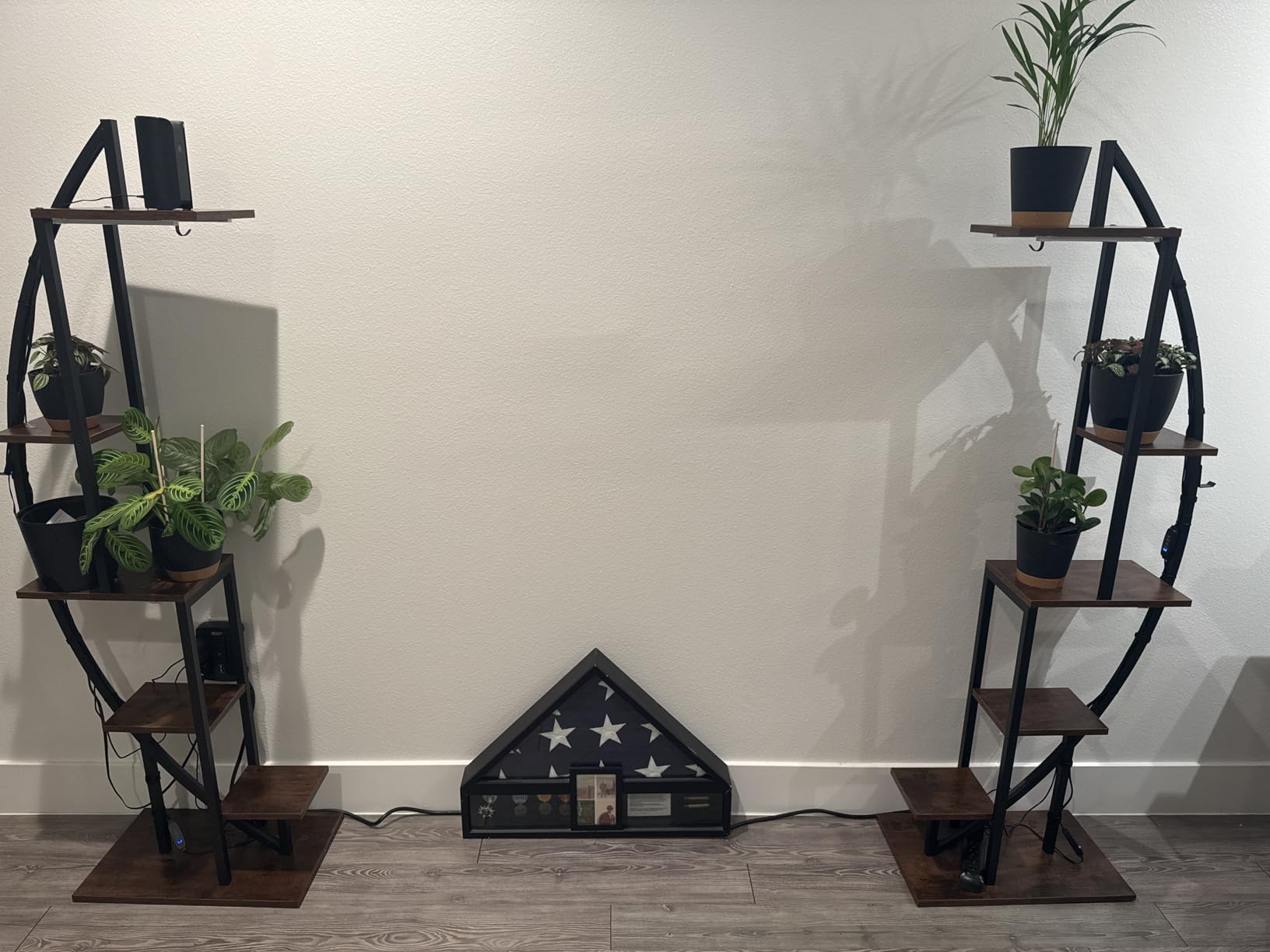 BACEKOLL Plant Stand with Grow Light, 2 Pack Tall Indoor Plant Shelf 6 Tier customer photo 1