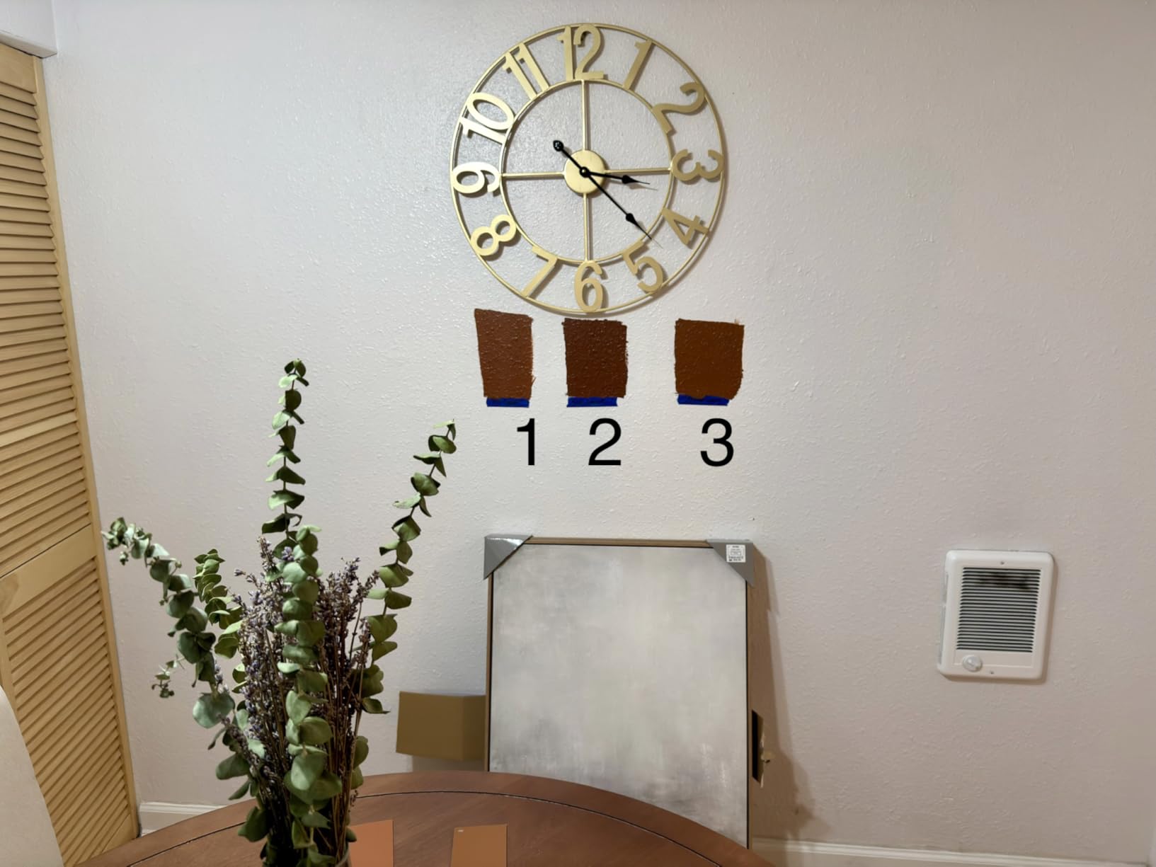 Sorbus Large Wall Clock, Metal Frame, Battery Powered (24 Inch, Black) customer photo 1