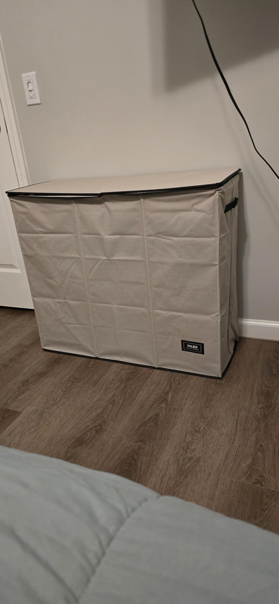 SOLEDI Laundry Hamper 3 section with lid and 3 Pcs Bag, Large Hamper 3 compartment 180L, Laundry Basket Laundry sorter Clothes hamper for Laundryroom Bedroom Blanket Storage Organizer customer photo 1