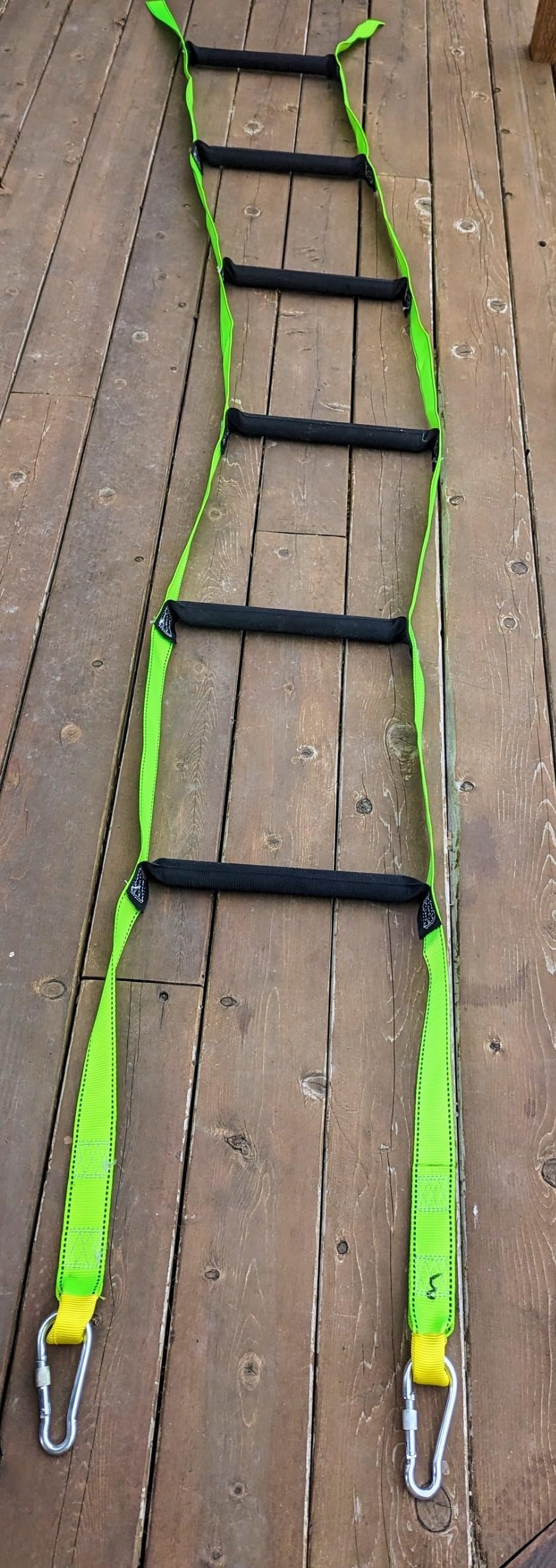 Fire Escape Ladders, 16.4FT Emergency Rope Ladder with 2 Hooks for 2-3 Story Homes, Portable Multi-use Quick Deployment Rope Ladders for Balcony Tree Window customer photo 2