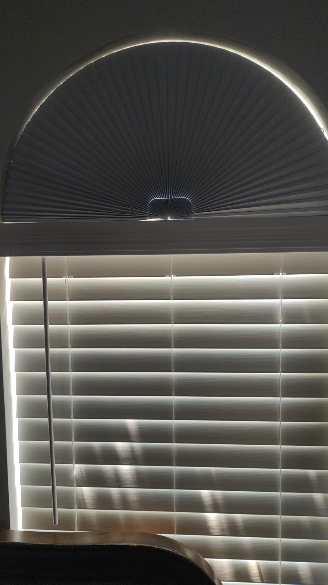 Myshade Arch Window Shades Half Circle Blackout Cellular Shades Cordless No Drill Blinds for Windows Half Moon Honeycomb Fabric No Tools Room Darkening Shades Easy Install (1PCS White 72