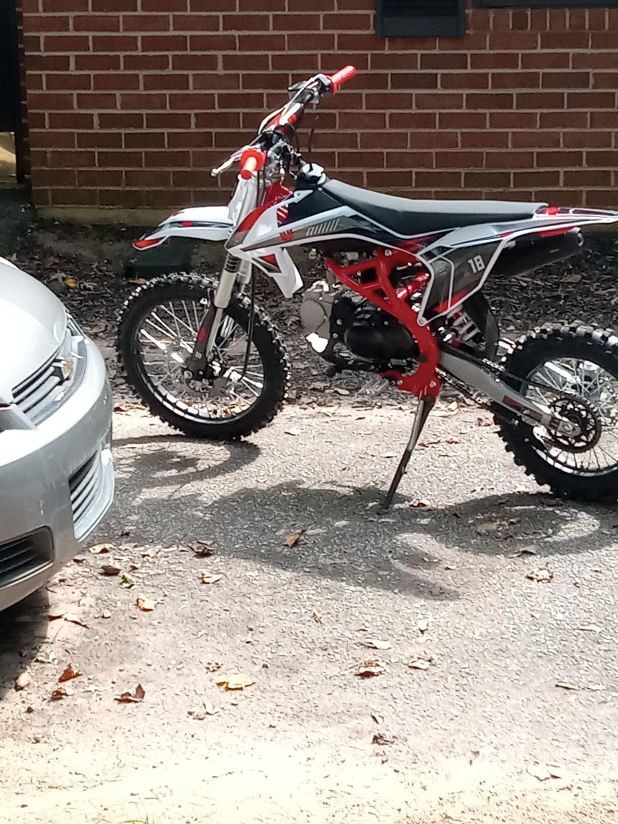 HHH 125cc Dirtbike X18 Dirt Bike DB X18 Racing DB18 Dirtbike 125cc 4 Speed Manual Clutch and Big Size Tires 17/14 inches customer photo 1