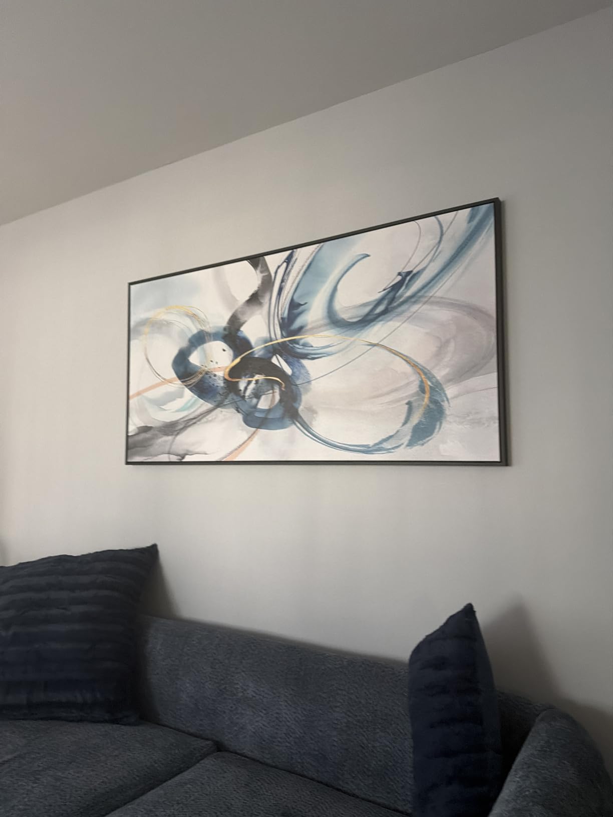 KLAKLA Extra Large Wall Art - Abstract Huge Canvas Picture Wall Decor Living Room Oversized Artwork for Walls Bedroom Office Decoration Modern Frame Wall Art customer photo 1