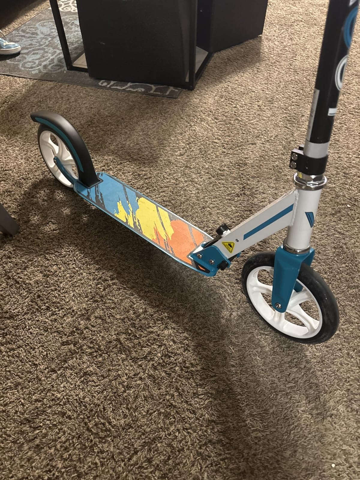 Scooter for Kids 6-12 & Adult Scooter, Max Load 240 LBS | Adjustable Height,Lightweight 2-Wheel, Foldable Kids Scooter with Big Wheels,Anti-Slip Wide Deck customer photo 2