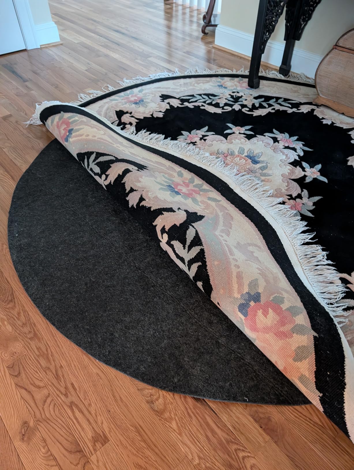 BAGAIL Felt and Natural Rubber Backing Rug Pads 1/4” Thick, 8 x 10 Ft Non Slip Carpet Gripper Keep Rugs in Place, Under Area Rug Protective Cushioned Pads, Carpet Runners, Hardwood Floors Protection customer photo 1