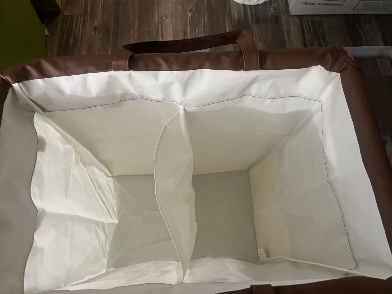 SONGMICS Laundry Basket with Wheels, 3-Section, 52.7 Gallons (199.5 L) customer photo 2