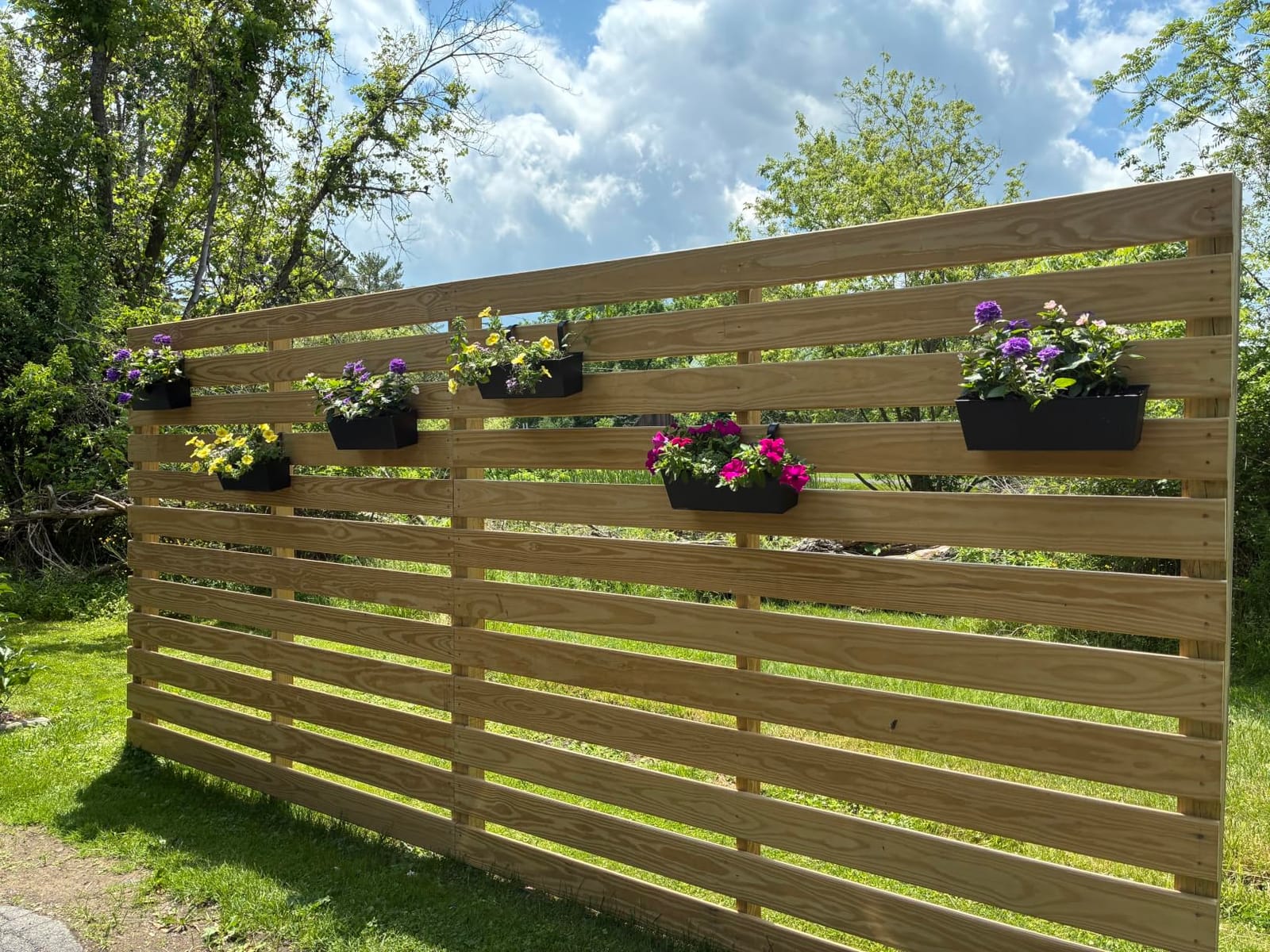 16 Inch Railing Planters Box Metal Hanging Flower Pot 5 Pcs customer photo 1