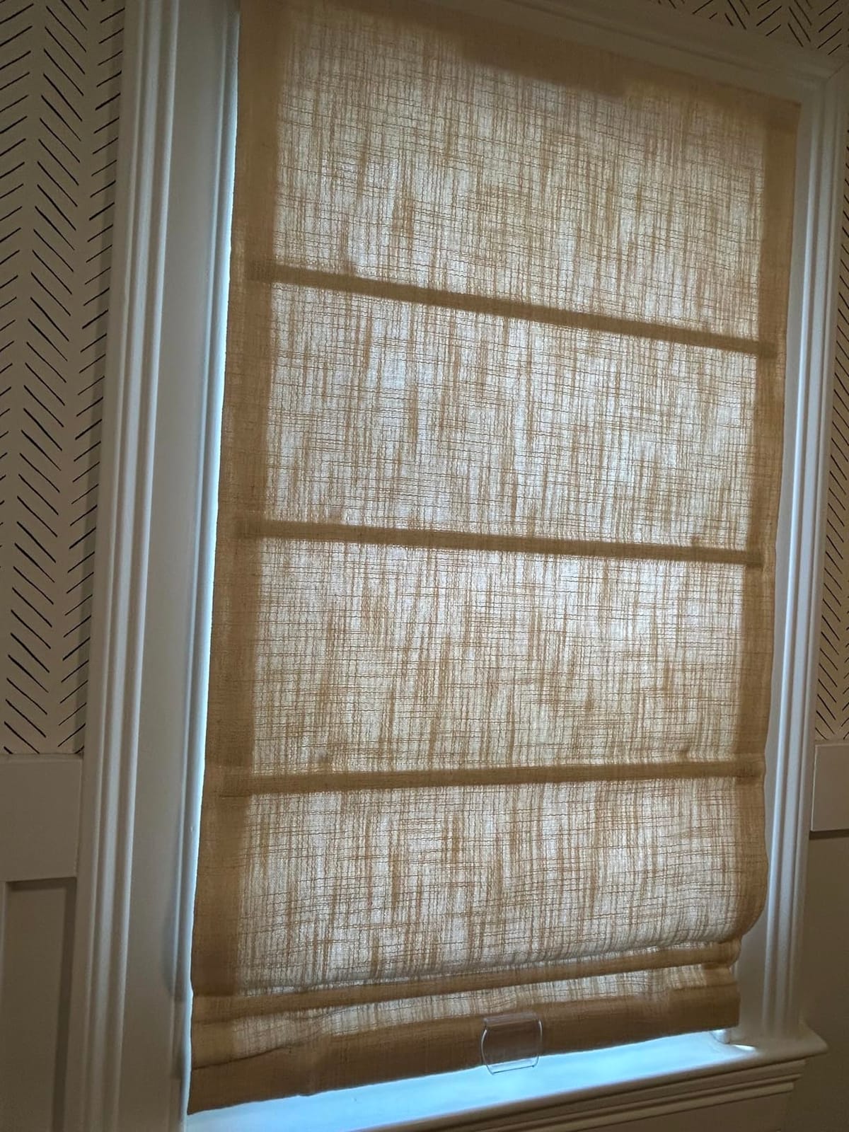 TWOPAGES Custom Linen Roman Shades Cordless Blinds for Indoor Windows customer photo 1