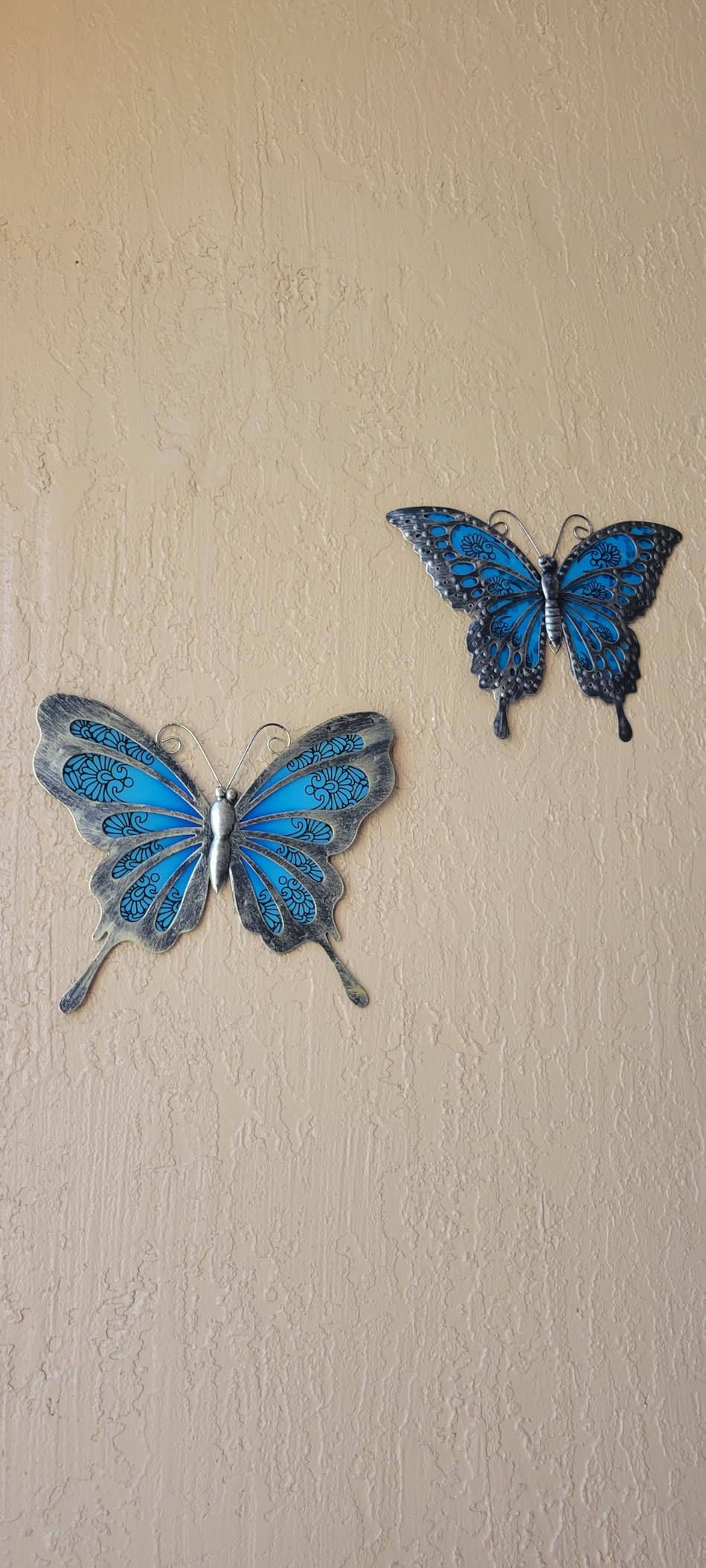 LIFFY Metal Butterfly Wall Decor,2Pack 12