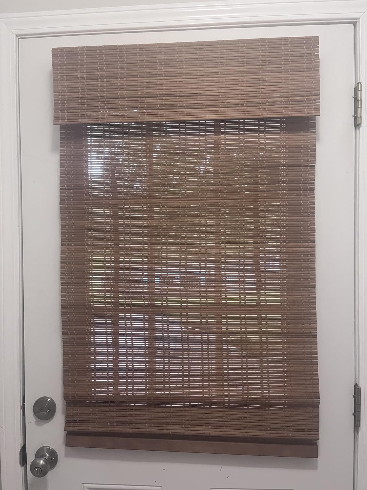 Calyx Interiors Bamboo Roman Shades w Valance 22.5