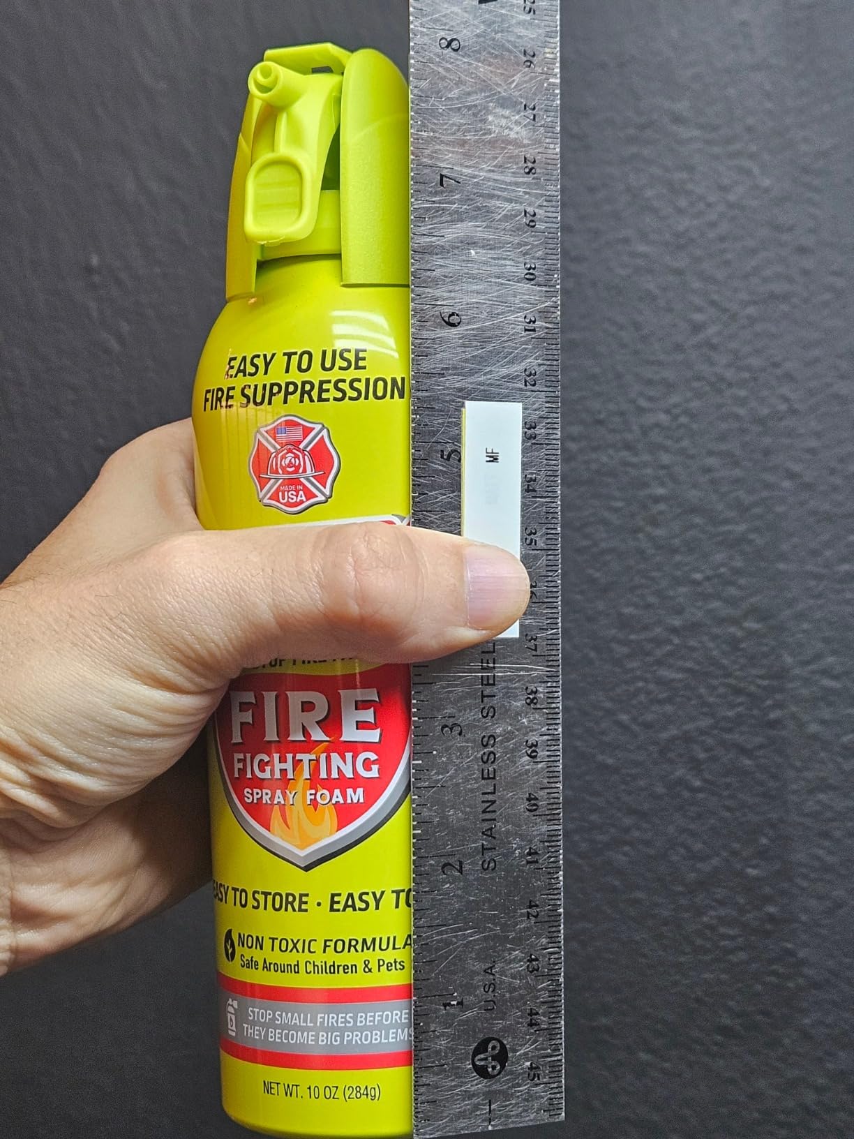 HALT! 10oz Fire Safety Spray – Non-Toxic, PFAS-Free Handheld Fire Suppressor – Easy to Use, Store & Find – Compact & Portable for Home, Kitchen, Car, BBQ, Camping & Tailgate – Made in USA (2pk) customer photo 2