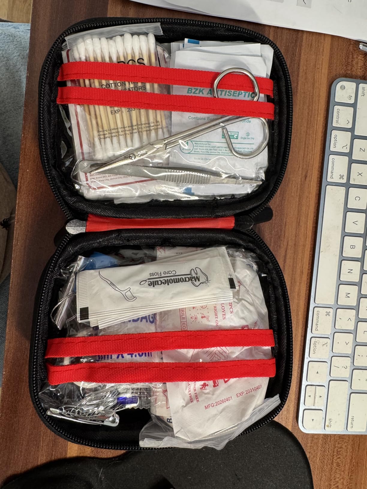 Mini First Aid Kit - 150 Piece Small Waterproof Hard Shell Medical Kit | Compact First Aid Kit with Comprehensive Supplies for Home, Car, Travel, Camping, Truck, Hiking, Sports, Office, Outdoor(Red) customer photo 1