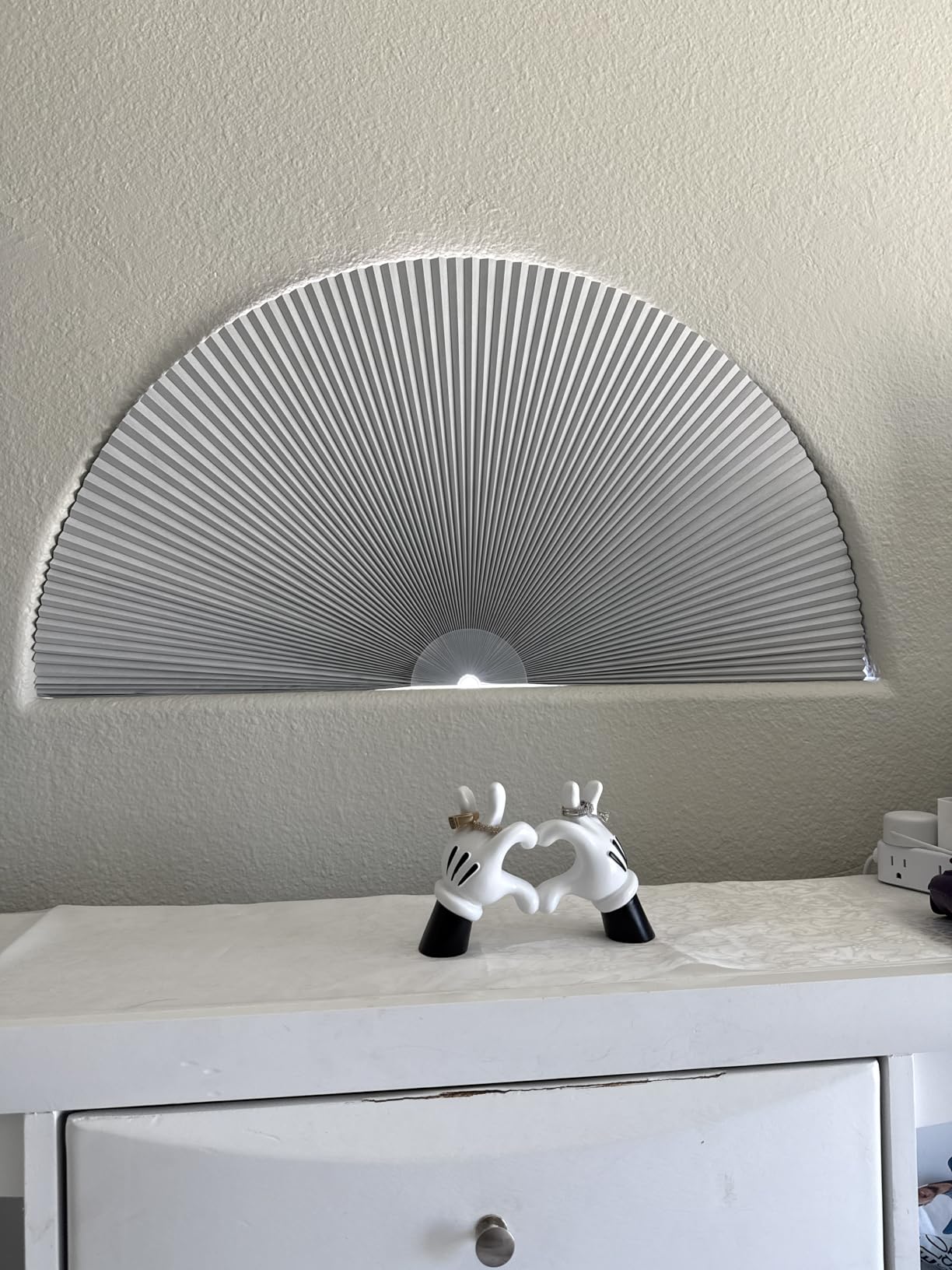 Arch Window Shade Blackout Cellular Shades Half Moon Circle No Drill Blinds customer photo 1