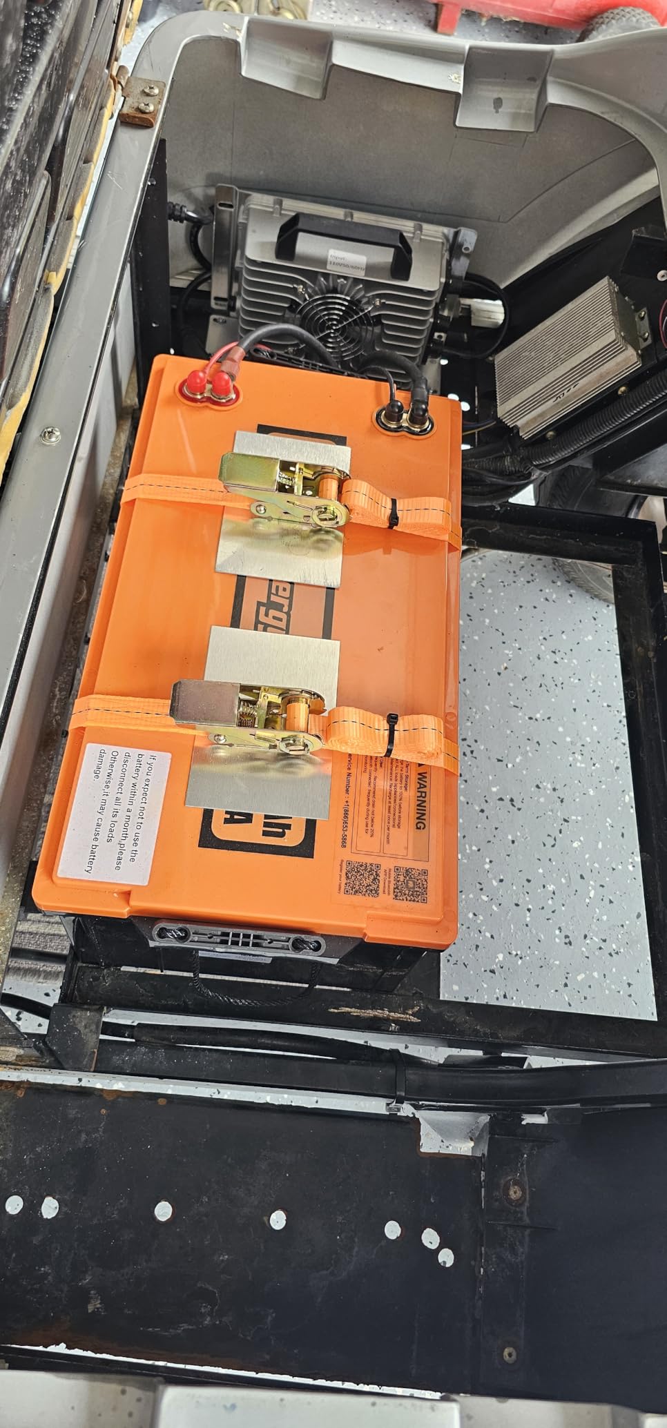 Cloudenergy 48V(51.2V) 105AH LiFePO4 Lithium Golf Cart Battery Built-in 250A BMS,3C Discharge,with 20A Charger,Mobile APP,Touch Monitor,6000+ Cycles,Perfect for Golf Carts (GFA48V-105AH with Charger) customer photo 2