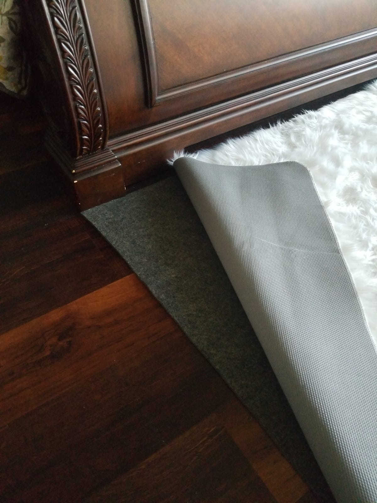 Nevlers 3 ft x60 ft White Non Skid Rug Pad Roll for Hallway Rugs & Runners customer photo 1
