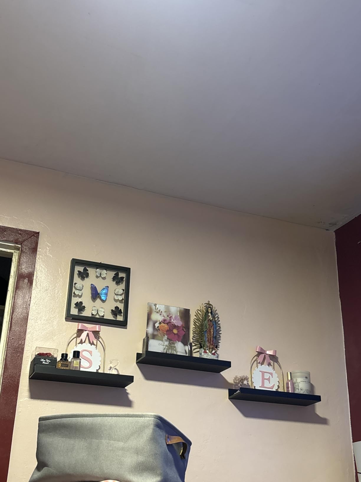 upsimples Floating Shelves for Wall Decor and Storage, Brown, 6Pcs 35.5'' customer photo 1