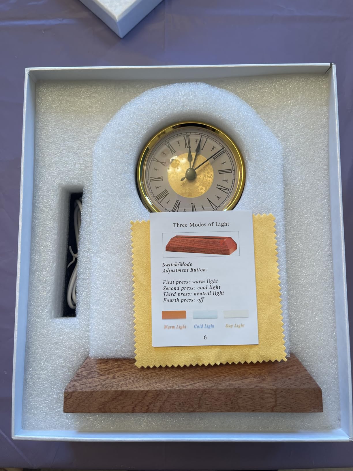 Arikyrist Glass Clock Wedding Gifts for Couples 2026 Newlyweds Gift Idea customer photo 1