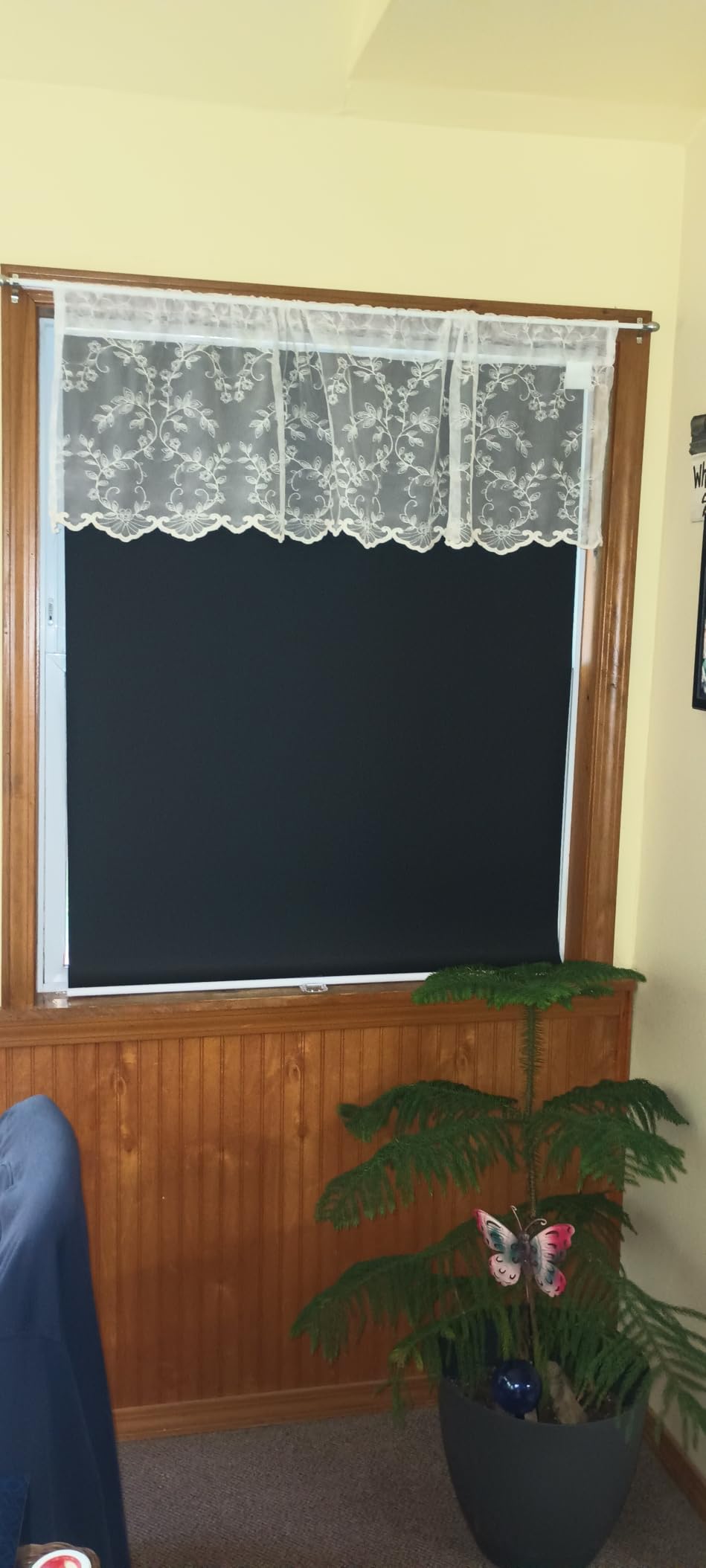 ChrisDowa Blackout Roller Shades Pull Down, Cordless Window Blinds for Home customer photo 1