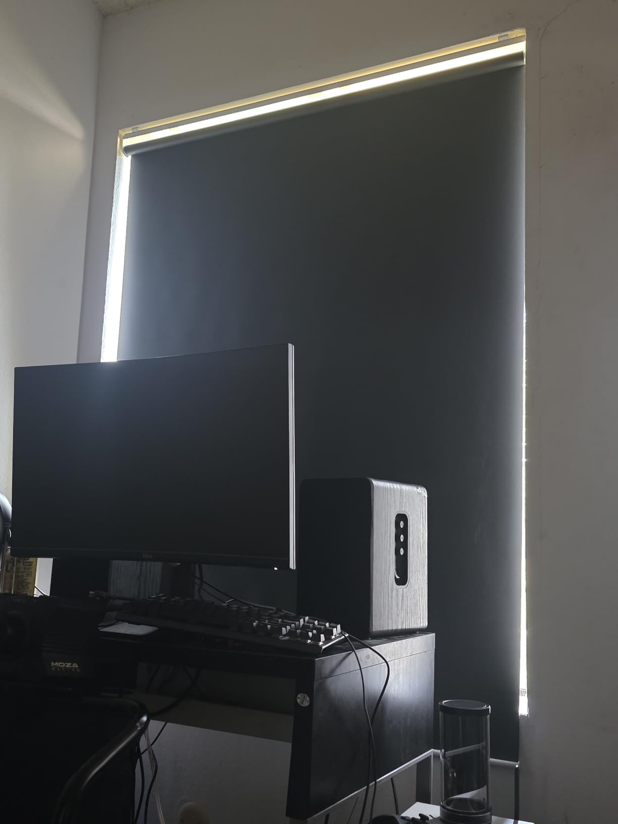 ChrisDowa Blackout Roller Shades Pull Down, Cordless Window Blinds for Home customer photo 2
