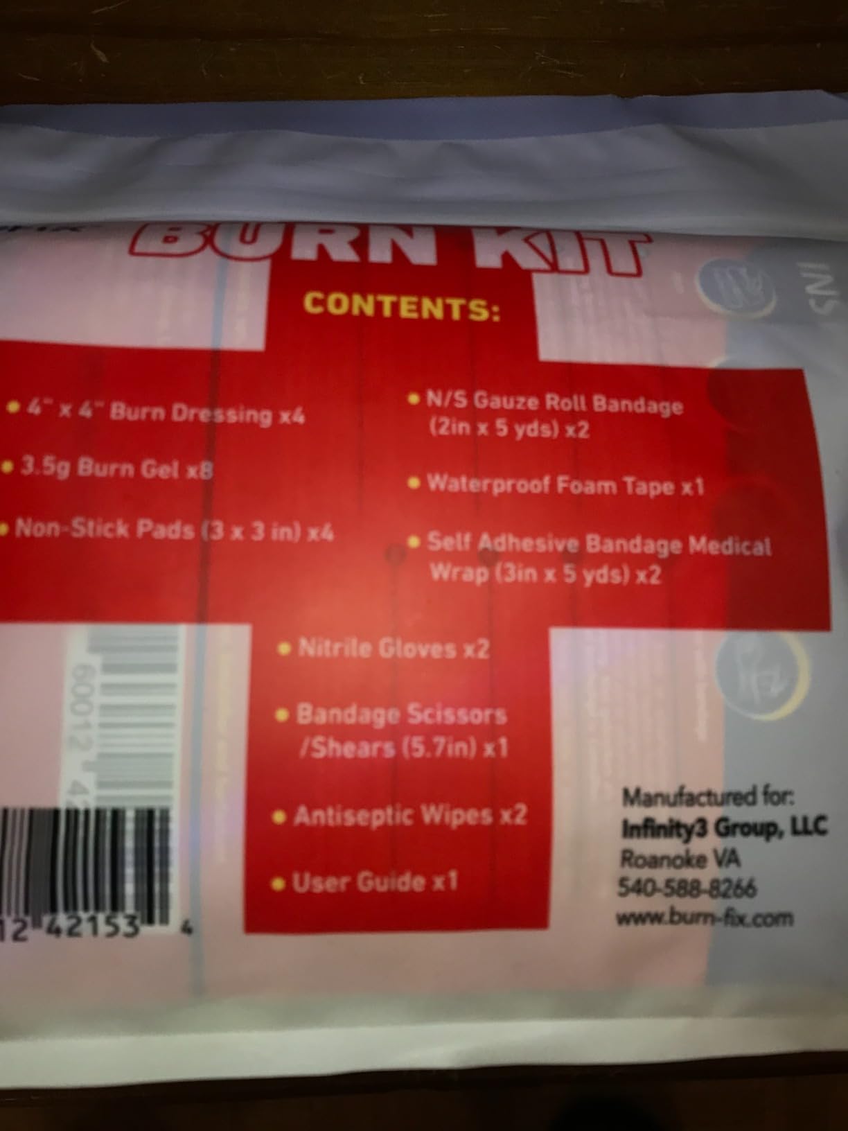 BurnFIX® Burn Kit First Aid Recommended by Doctors, Comprehensive 25pcs First Aid Kit Includes Burn Gel, Burn Dressing, Gloves, Scissors, Wipes for Quick Burn Relief - Sunburn, Electrical, Flame Burns customer photo 1