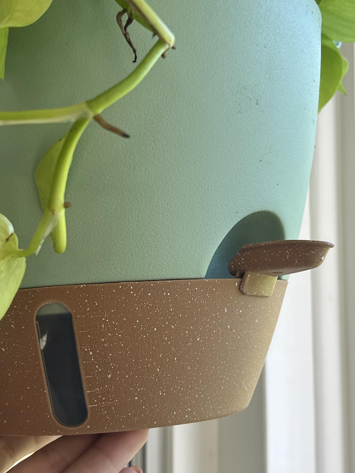 10 Inch Self Watering Hanging Planters for Indoor Outdoor Plants, 2 Pack customer photo 1