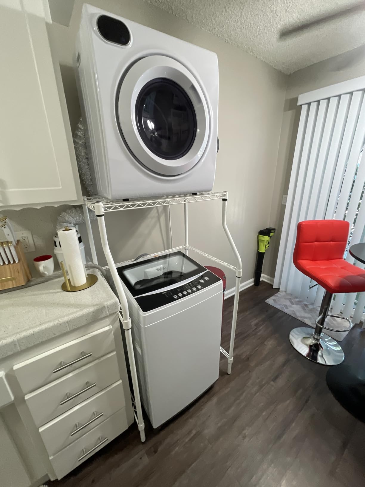 Euhomy 2.65 Cu. Ft. Portable Dryer for Clothes, 1400W Dryer with LCD Panel | 120V Electric Clothes Dryer with 4 Functions, Dryer Machine with Stainless Steel Drum, Small Dryers for Laundry, Apartments customer photo 2
