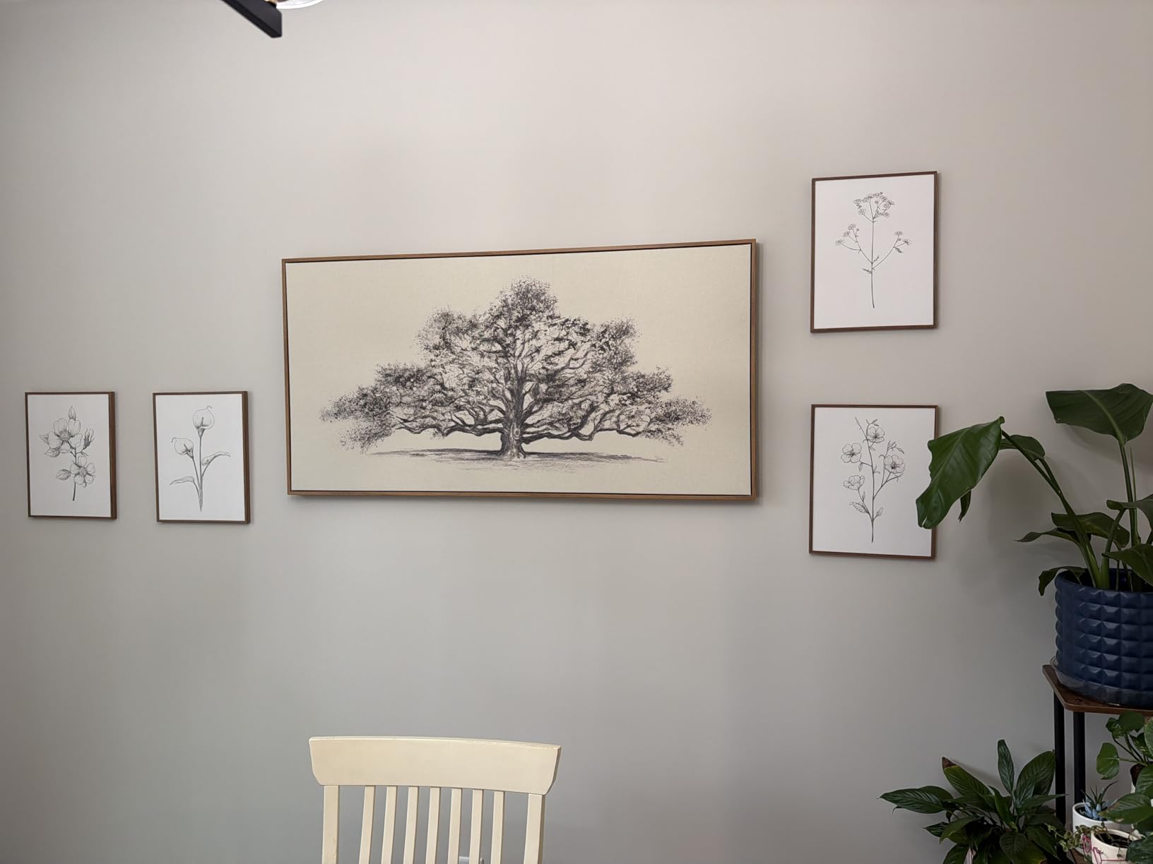 Framed Vintage Botanical Floral Wall Art for Bedroom, 4 Piece 11x14 In customer photo 2