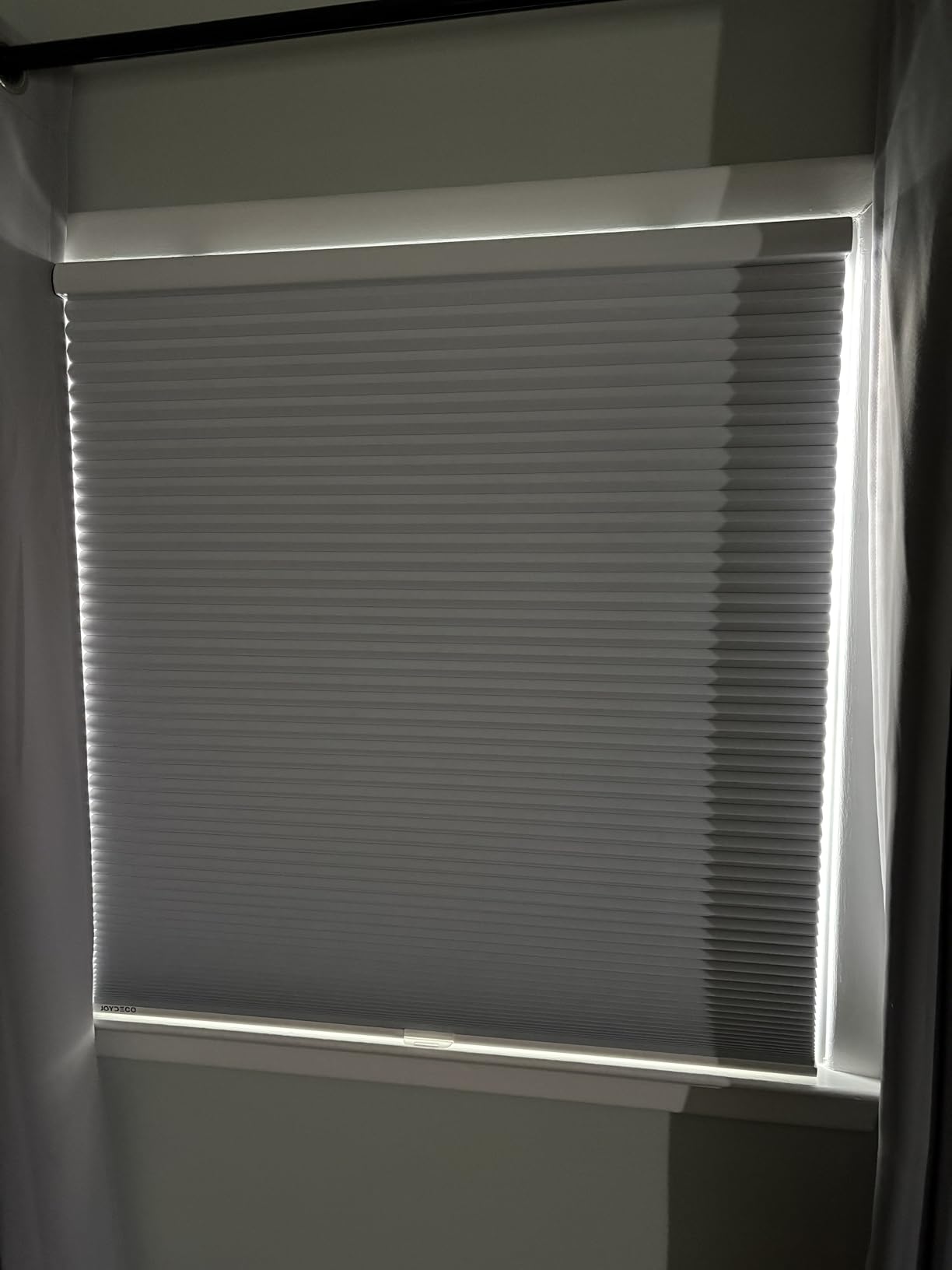 Joydeco No Drill Cordless Blackout Cellular Shades, 35