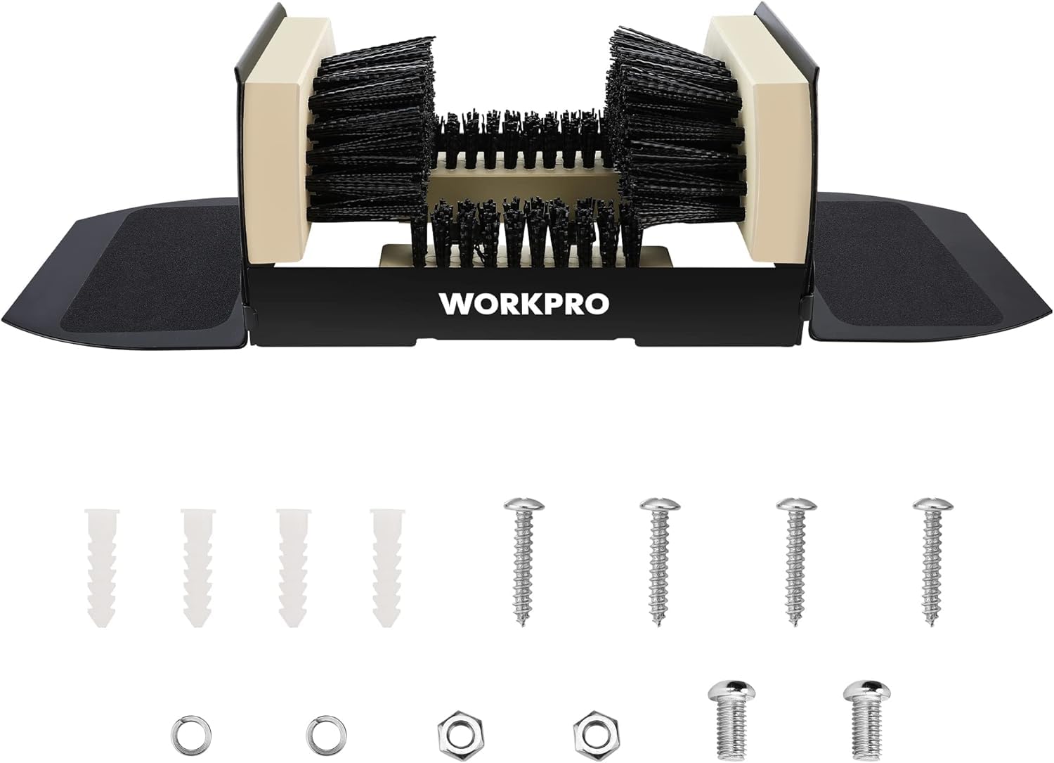 WORKPRO Boot Cleaner, Heavy Duty Shoe Boot Scrubber & Scraper Brush Outdoor customer photo 2