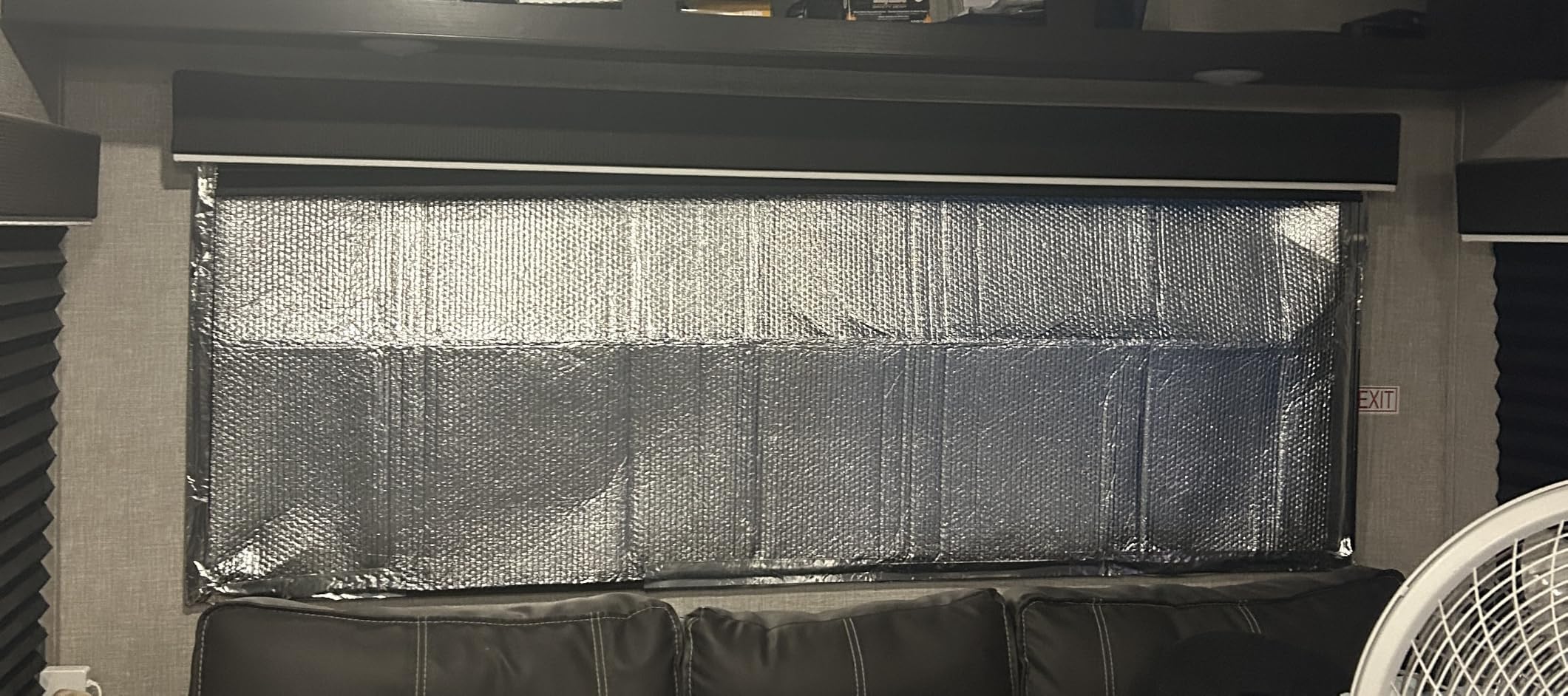 winemana Window Insulation Roll, 59IN x 8FT Reflective Heat Shield Bubble Film, Double-Sided Aluminum Foil Insulation, Weatherproof Garage Door Cover for Windows, RV, Basement, Winter & Summer customer photo 2
