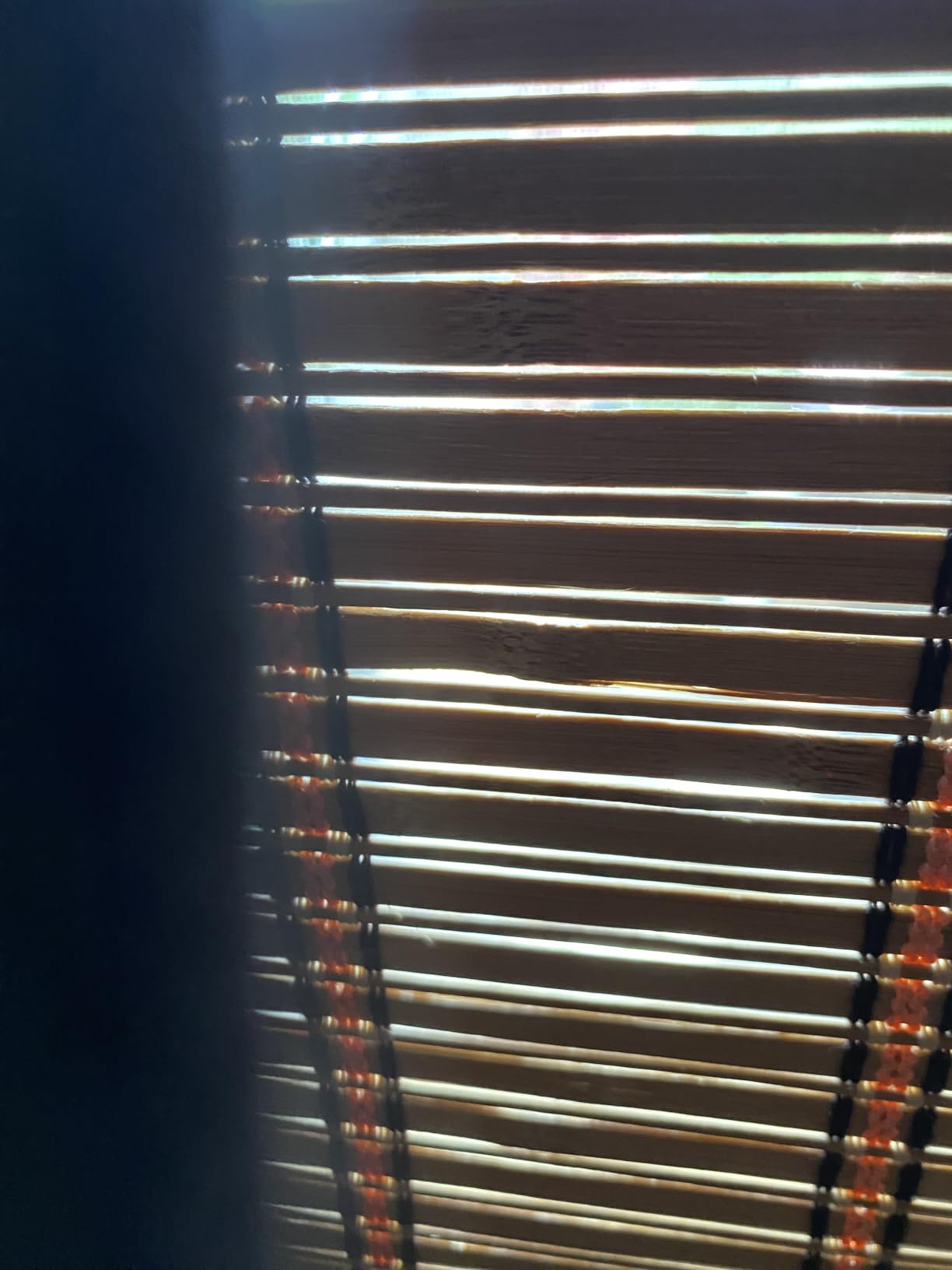 45x72 Inch Bamboo Blinds for Interior Windows, UV Protection Roman Bamboo Curtains, Light Filtering & Easy to Install Roller Shades Window Shades for Patio Indoor Outdoor, Carbonized customer photo 1