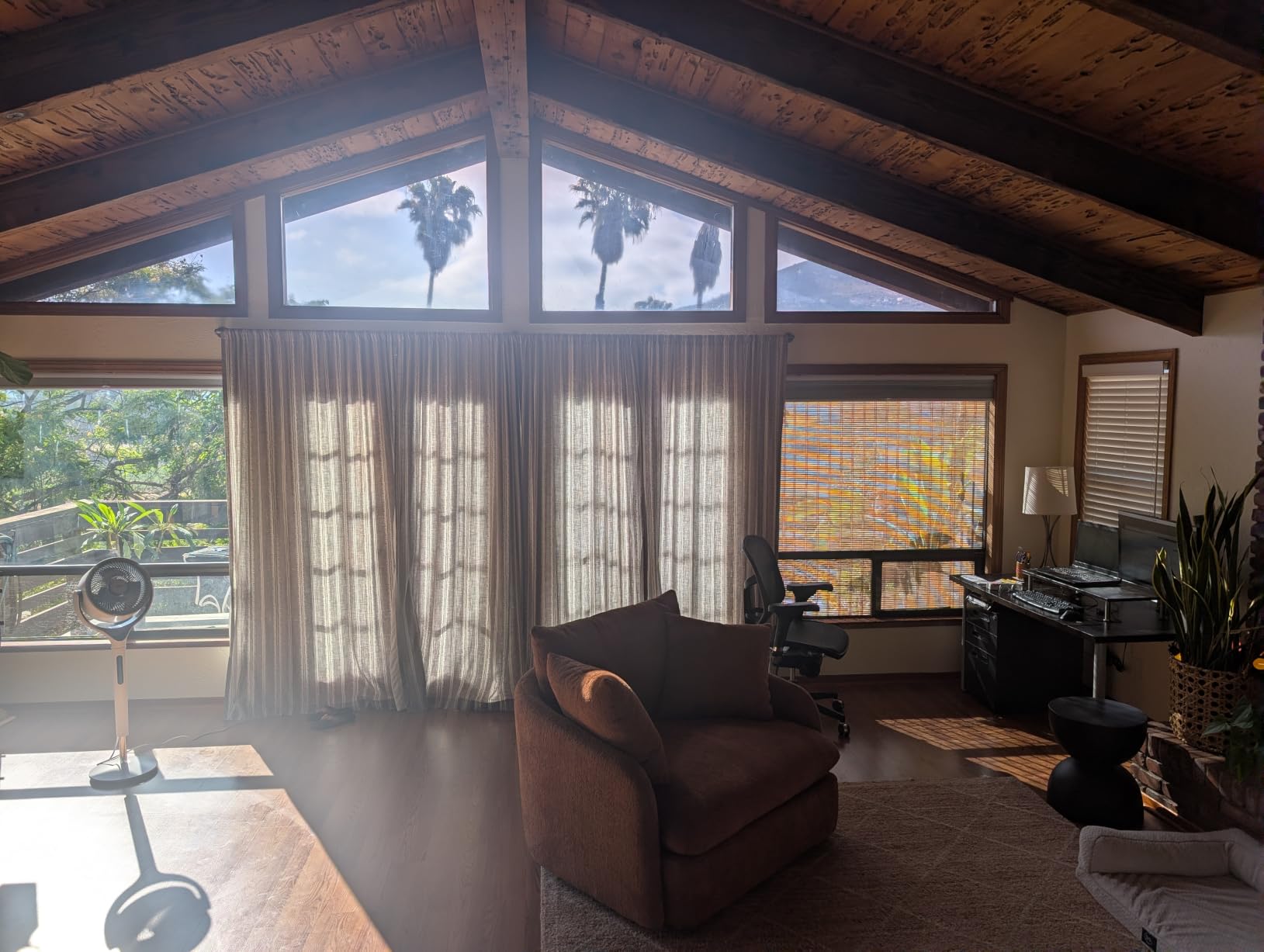 36x72 Inch Bamboo Blinds for Interior Windows, UV Protection Roman Bamboo Curtains, Light Filtering & Easy to Install Roller Shades Window Shades for Patio Indoor Outdoor, Carbonized customer photo 2
