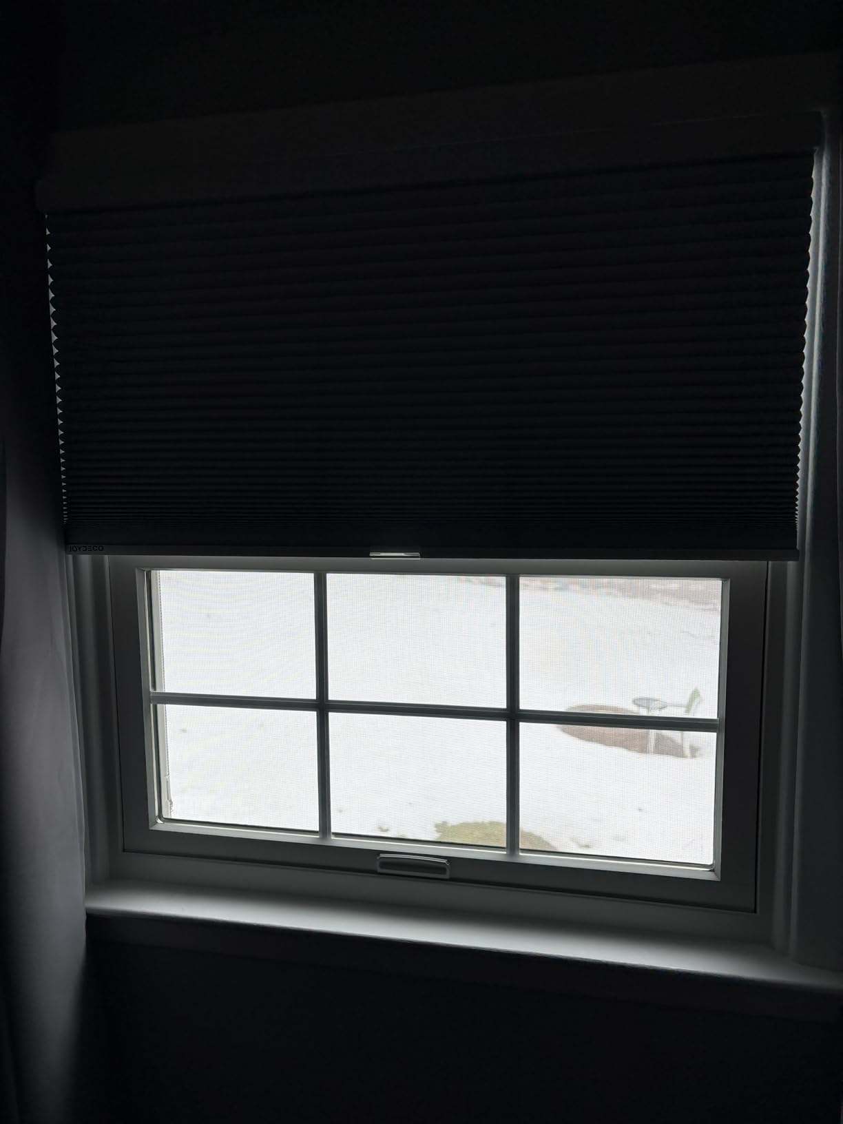 Joydeco No Drill Cordless Blackout Cellular Shades, 34
